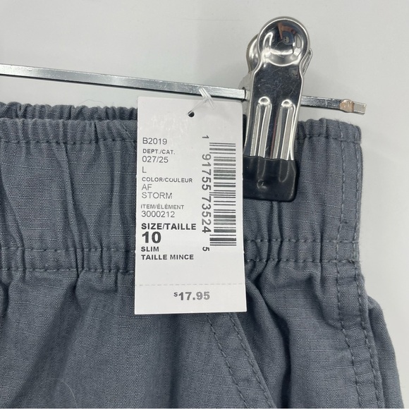 The children’s place Boys uniform Pull On Cargo Shorts - af storm gray 10 slim - Picture 2 of 7